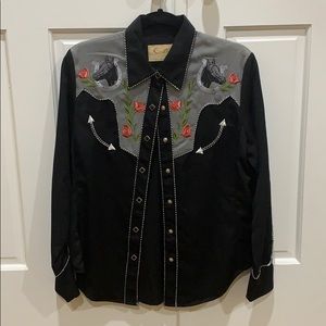 Long sleeve western blouse